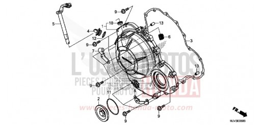 PANNEAU CARTER-MOTEUR D. CBR500RAF de 2015